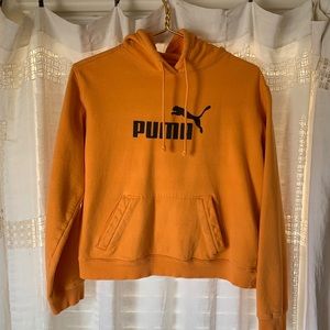Vintage Cropped Puma Hoodie